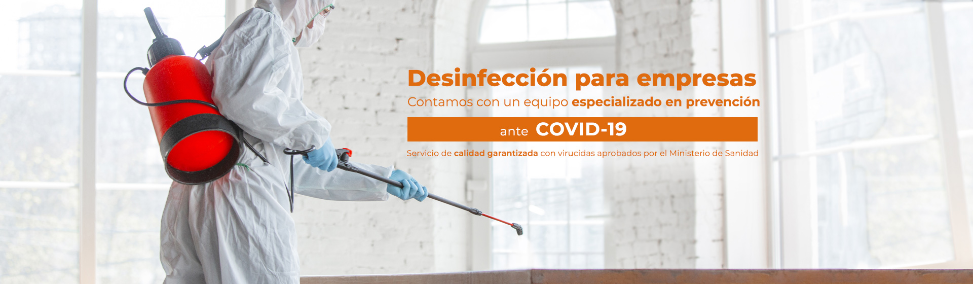 Desinfección coronavirus